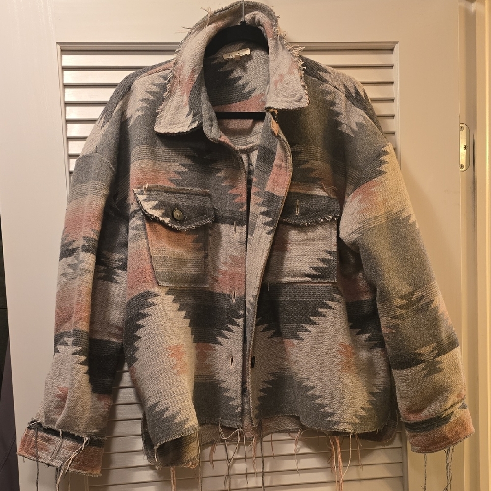 LA MIEL Cozy Gray and Black Jacket